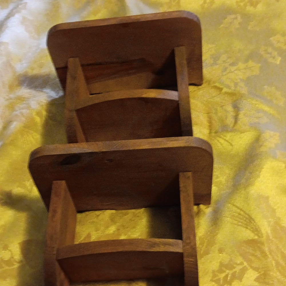 Two wooden  shelfs